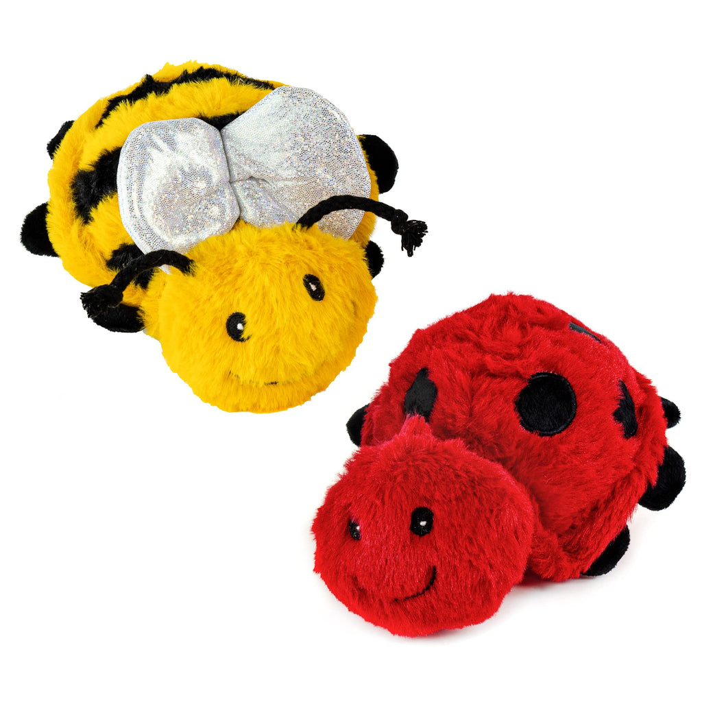 Giftable World Dog Safari and Bug Pet Plush Toy with Squeaker (Lady Bug and Bee)
